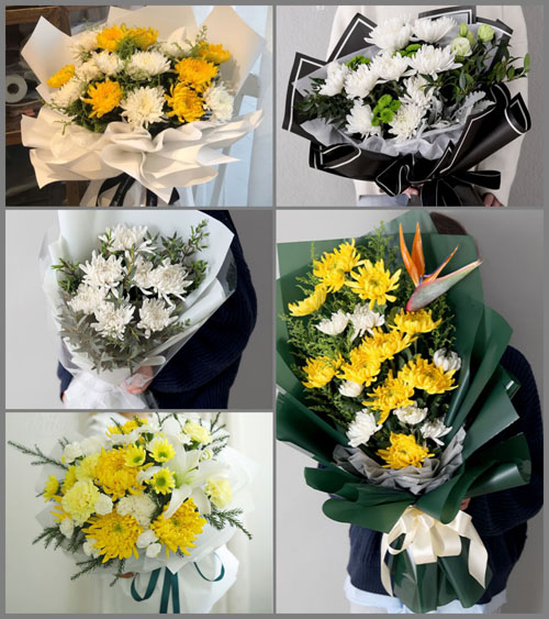 海南儋州市大成镇白事花束代送